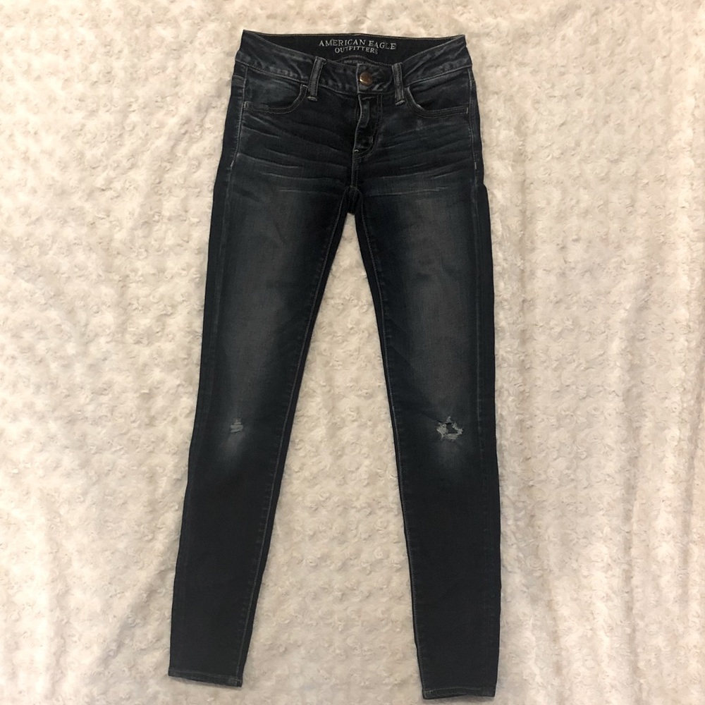 AE super low-rise jeans- size 0